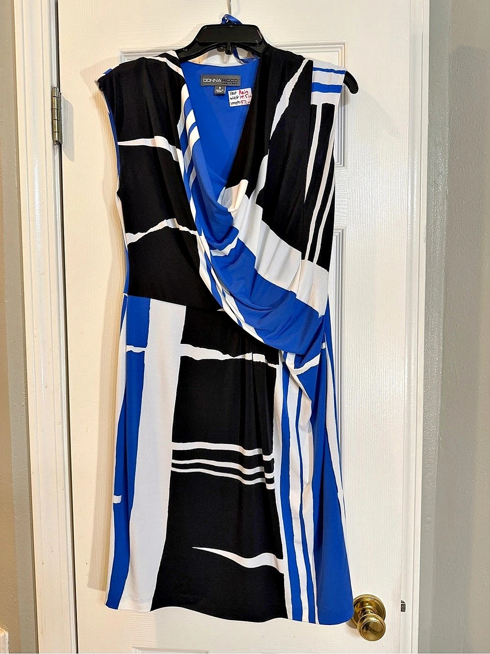 Donna Ricco Geometric Color Block Mini Dress